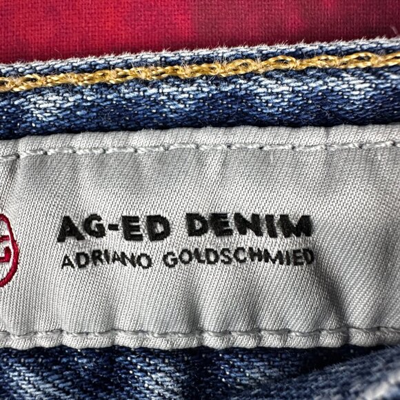 AG THE EX-BOYFRIEND SLIM FIT WOMEN'S JEANS SIZE 31, DISTRESSED LOOK JEANS - Picture 6 of 13